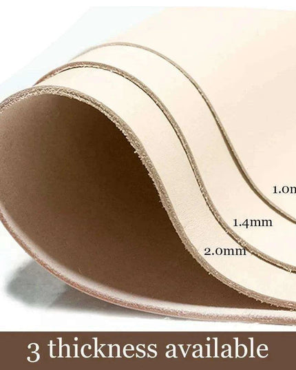 Premium French Full Grain Leather Crafting Kit - Exquisite Cowhide from France