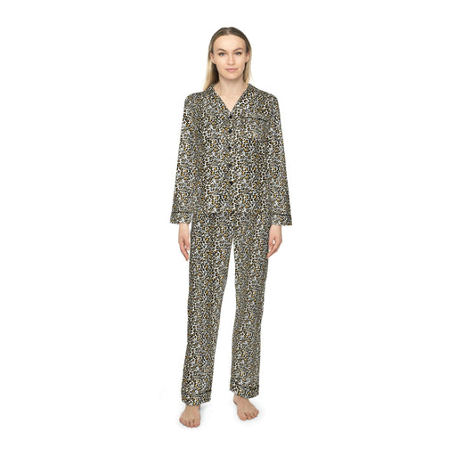 Luxurious Customized Satin Leopard Pajama Set for Women