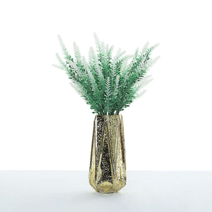 AliKopy 14" Artificial Lavender Flower Stems - Set of 4, Realistic Gre