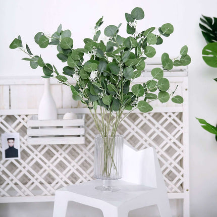 AliKopy 40" Tall Green Artificial Eucalyptus Branches - Realistic Faux