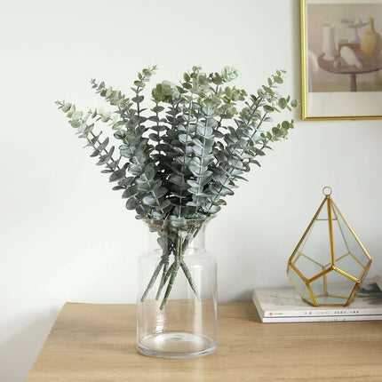 AliKopy 30 Stems 17" Frosted Green Eucalyptus Sprays - Realistic Faux