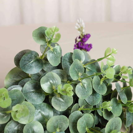 Très Elite 19" Frosted Green Artificial Eucalyptus Branches - Set of 2
