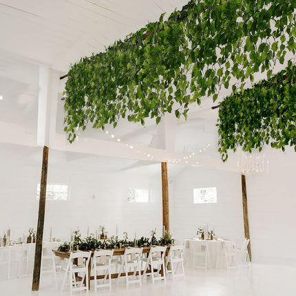 AliKopy 3-Pack 3ft Hanging Bush Vines - Lifelike Cottonwood Leaves