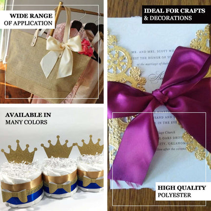 AliKopy 50 Yards 1.5" Royal Blue Satin Ribbon - Durable & Elegant Fini