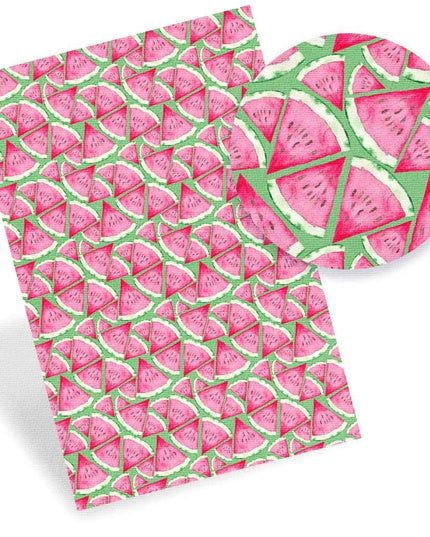 Lively Fruit-Themed Faux Leather - Craft with Flair and Grace