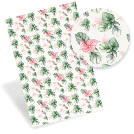 Lively Fruit-Themed Faux Leather - Craft with Flair and Grace