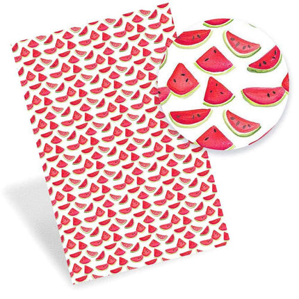 Lively Fruit-Themed Faux Leather - Craft with Flair and Grace