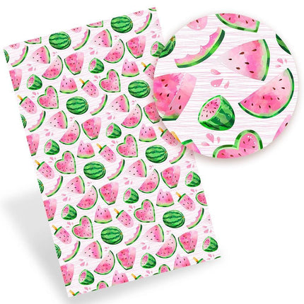 Lively Fruit-Themed Faux Leather - Craft with Flair and Grace