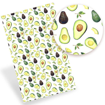 Lively Fruit-Themed Faux Leather - Craft with Flair and Grace