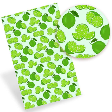 Lively Fruit-Themed Faux Leather - Craft with Flair and Grace