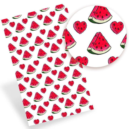 Lively Fruit-Themed Faux Leather - Craft with Flair and Grace