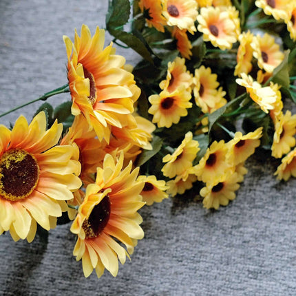 AliKopy 22" Artificial Sunflower Hanging Vine - Lifelike Floral Garlan