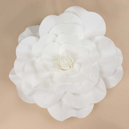 AliKopy 2 Pack 24" Large Real Touch Foam DIY Craft Roses - White