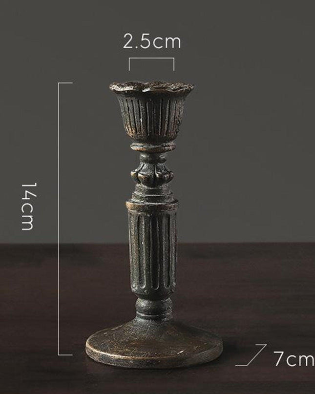 Gothic Charm: Set of Three Exquisite European Candle Holders for Elegant Decor and Memorable Events