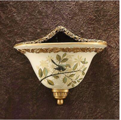 European Vintage Wall Planter with Old World Charm