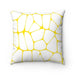 Sophisticated Dual Design Throw Pillow with Reversible Cover