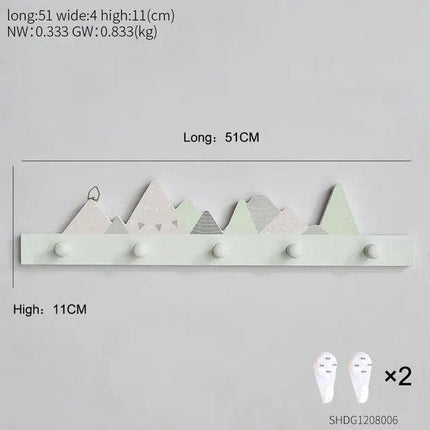 Scandinavian-Style Elegant Wooden Key Organizer with Enduring Charm