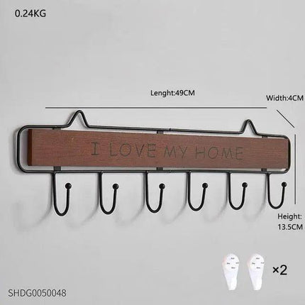 Scandinavian-Style Elegant Wooden Key Organizer with Enduring Charm