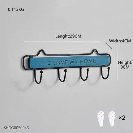 Scandinavian-Style Elegant Wooden Key Organizer with Enduring Charm