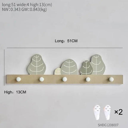 Scandinavian-Style Elegant Wooden Key Organizer with Enduring Charm