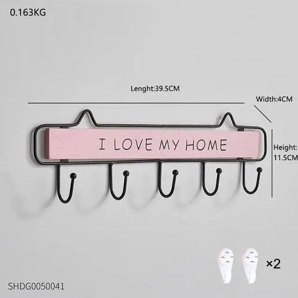 Scandinavian-Style Elegant Wooden Key Organizer with Enduring Charm