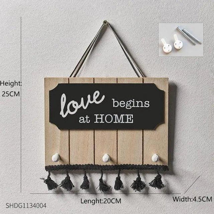 Scandinavian-Style Elegant Wooden Key Organizer with Enduring Charm