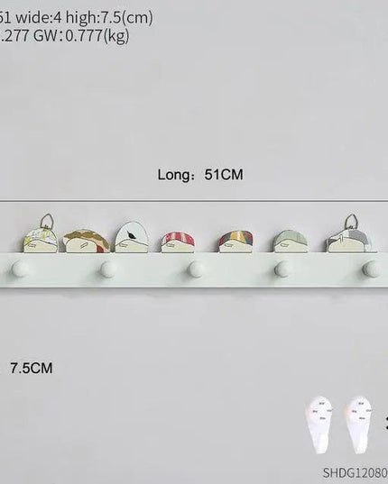 Scandinavian-Style Elegant Wooden Key Organizer with Enduring Charm