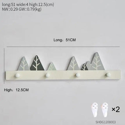 Scandinavian-Style Elegant Wooden Key Organizer with Enduring Charm