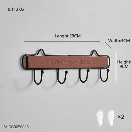 Scandinavian-Style Elegant Wooden Key Organizer with Enduring Charm