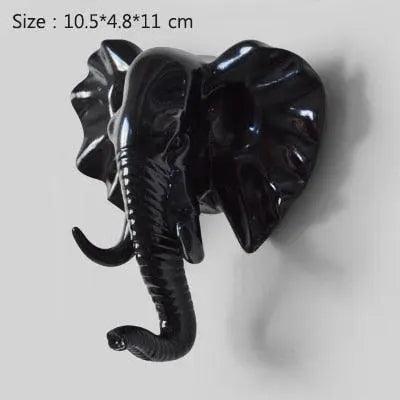 Exquisite Metallic Animal Resin Wall Hooks for Stylish Home Decor
