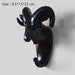Animal-Inspired Metallic Resin Wall Hooks for Chic Home Styling