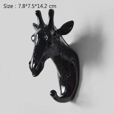 Whimsical Animal-Themed Metallic Resin Wall Hooks in Chic Finishes