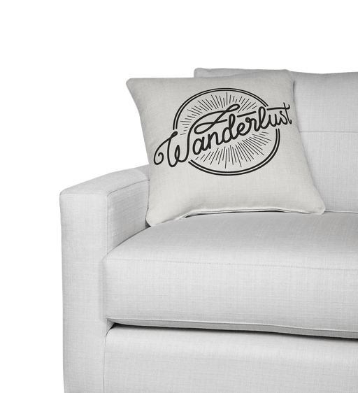 Wanderlust/ Journey 2 in 1 Double sided contemporary decorative camping cushion cover - Très Elite
