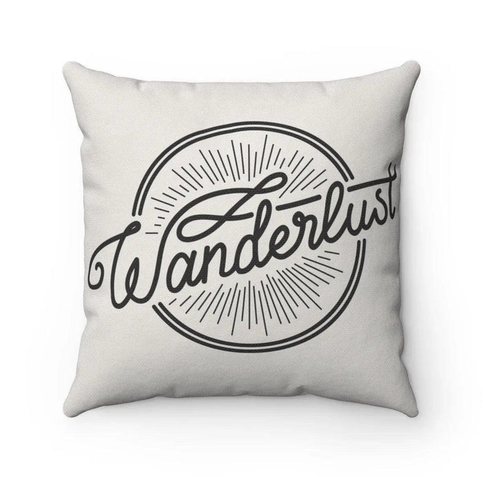 Wanderlust/ Journey Reversible Decorative Pillowcase with Two Distinct Prints