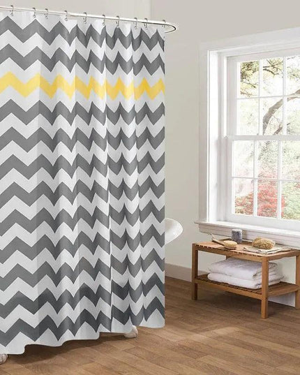 Stylish Waterproof Shower Curtains Featuring Striking Graphic Prints for Modern Bathrooms