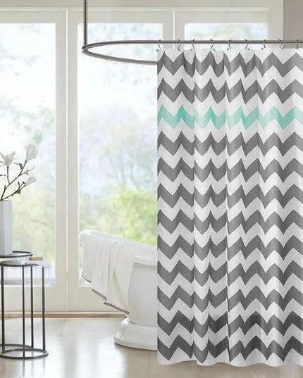 Stylish Waterproof Shower Curtains Featuring Striking Graphic Prints for Modern Bathrooms