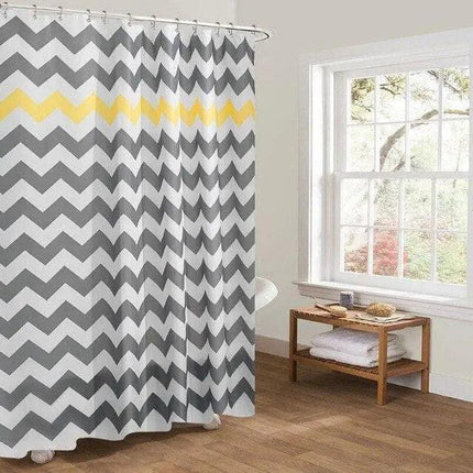 Stylish Waterproof Shower Curtains Featuring Striking Graphic Prints for Modern Bathrooms