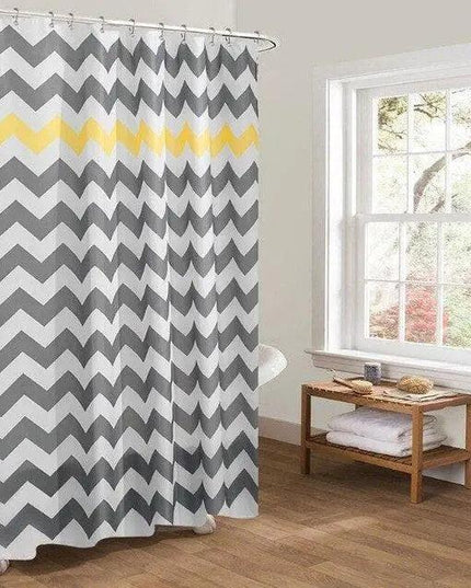 Stylish Waterproof Shower Curtains Featuring Striking Graphic Prints for Modern Bathrooms