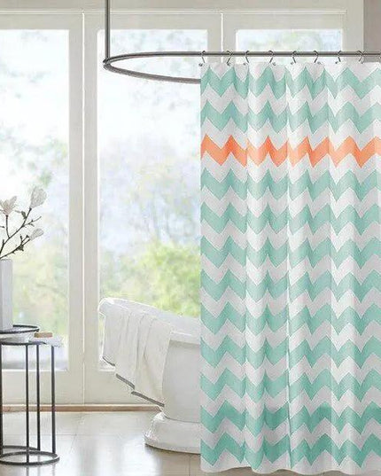Stylish Waterproof Shower Curtains Featuring Striking Graphic Prints for Modern Bathrooms