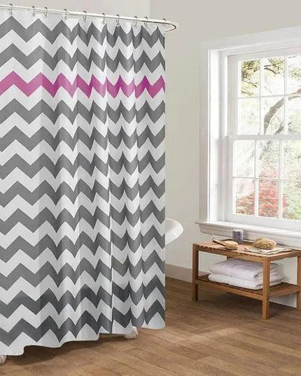Stylish Waterproof Shower Curtains Featuring Striking Graphic Prints for Modern Bathrooms