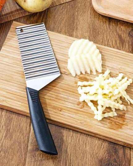 Stainless Steel Wave-Cut Vegetable Slicer - Your Essential Kitchen Tool