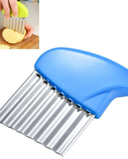 Stainless Steel Wave-Cut Vegetable Slicer - Your Essential Kitchen Tool