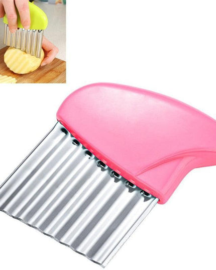 Stainless Steel Wave-Cut Vegetable Slicer - Your Essential Kitchen Tool