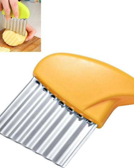 Stainless Steel Wave-Cut Vegetable Slicer - Your Essential Kitchen Tool