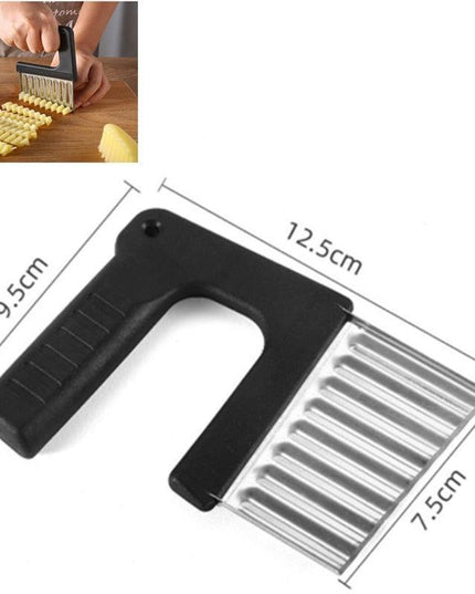 Stainless Steel Wave-Cut Vegetable Slicer - Your Essential Kitchen Tool