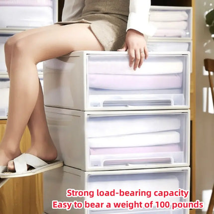 Stackable Transparent Quilt Storage Drawer - Closet Organizer