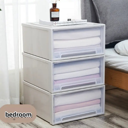 Stackable Transparent Quilt Storage Drawer - Closet Organizer
