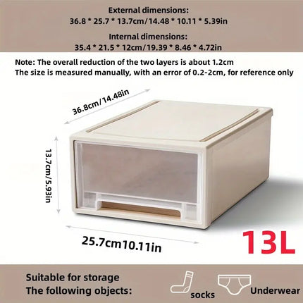 Stackable Transparent Quilt Storage Drawer - Closet Organizer