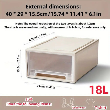 Stackable Transparent Quilt Storage Drawer - Closet Organizer