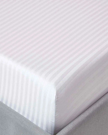 Luxury Cotton Satin Stripe Duvet Cover Set - Wheel Lux Hotel Collection